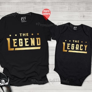 Daddy and Me Shirts, The Legend Shirt, The Legacy Shirt, Fathers Day Matching, Dad and Daughter Matching Tees, Dad and Son Matching Tees
