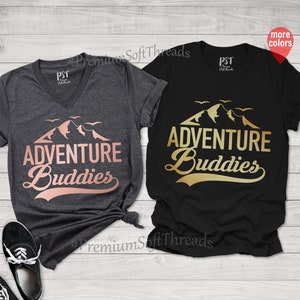 Adventure Buddies, Adventure Shirts, Matching Couples, Matching Honeymoon Shirts, Vacation Shirt, Road Trip Shirt, Camping Matching Shirts