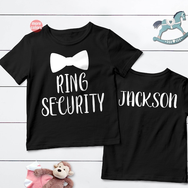 Ring Security, Ring Bearer Shirt, Ring Security Shirt, Ring Bearer T-shirt, Custom Ring Security Shirts, Ring, Boys Wedding T-Shirt