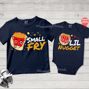 Matching Siblings Shirt, Big Fry And Lil Nugget Shirt, Pregnancy Announcement Shirt,lil Nugget Bodysuits, Big Brother, Newborn Baby Shirt