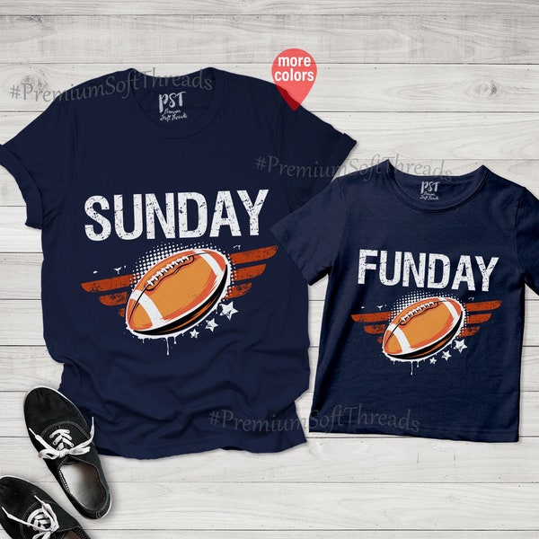 Sunday Funday Matching Shirts, Father And Son Best Friends For Life Shirt, Father Son Game Day Shirt, Father and Son Football Shirts