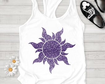 Tangled Sun Tank Tops, Tangled Tanks, Women Tanks, Princess Tanks, Tangled Gift, Women Shirts, Tangled Gifts