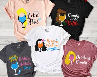 disney princess drinking shirts