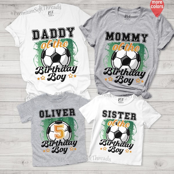 Birthday Boy Soccer Shirt, Matching Family Birthday Shirt, Custom Soccer Birthday Shirt, Sports Lover Family Shirt, Soccer Birthday Gift