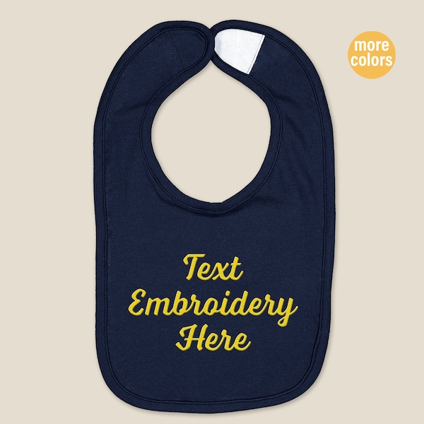 Custom Embroidered Baby Jersey Bib, Personalized Baby Premium Jersey Bib, Embroidered Baby Jersey Bib, Make Your Own Jersey, Baby Jersey Bib