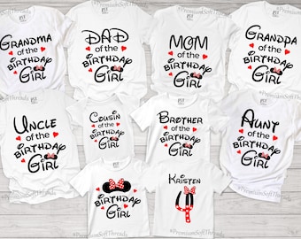 Birthday Girl Family Shirts, Birthday Shirts For Family, Birthday Matching Outfit, Kids Birthday Party Shirts, Personalized Birthday Tops