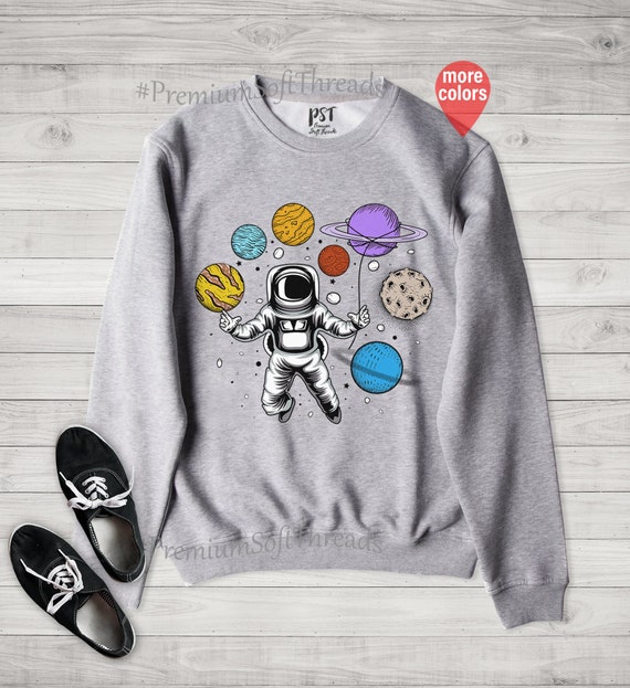 Sweatshirt Funny Planets Sweatshirt Family - Hong Kong
