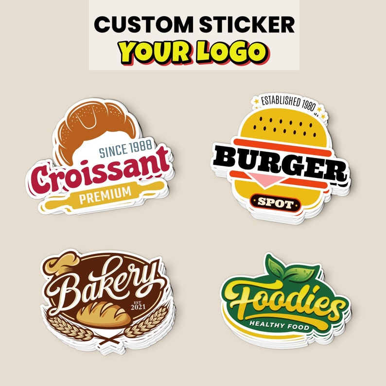 Custom Logo Stickers, Personalized Vinyl Sticker, Personalized Laptop Decals, Custom Any Image or Design Sticker, Custom Labels Stickers 