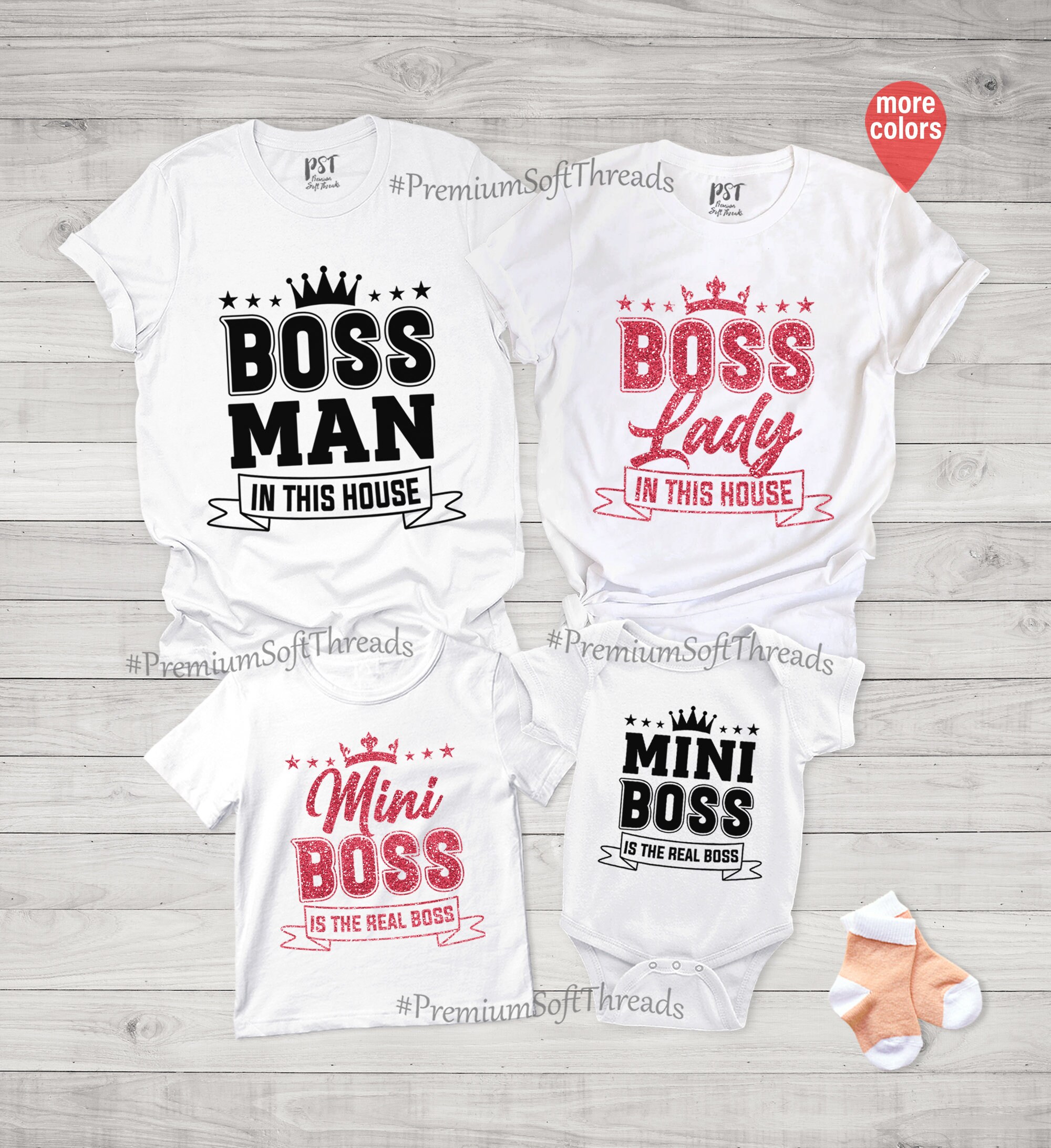 Family Boss Shirt Matching Family Shirt the Bossboss Man Etsy UK