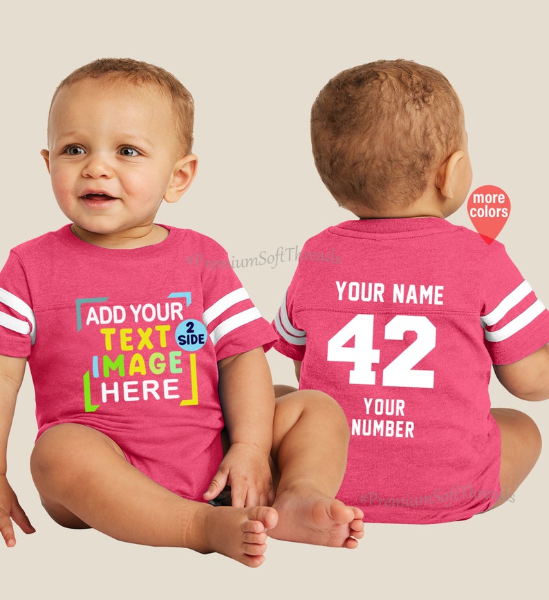 Baby Football Jersey Baby Baseball Jersey Custom Baseball Etsy