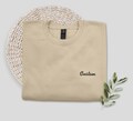 Custom Embroidered Text Crewneck Sweatshirt, Embroidered Crewneck, Personalized Varsity Outfit, Sweater Pullover, Gift for Her, Gift for Him