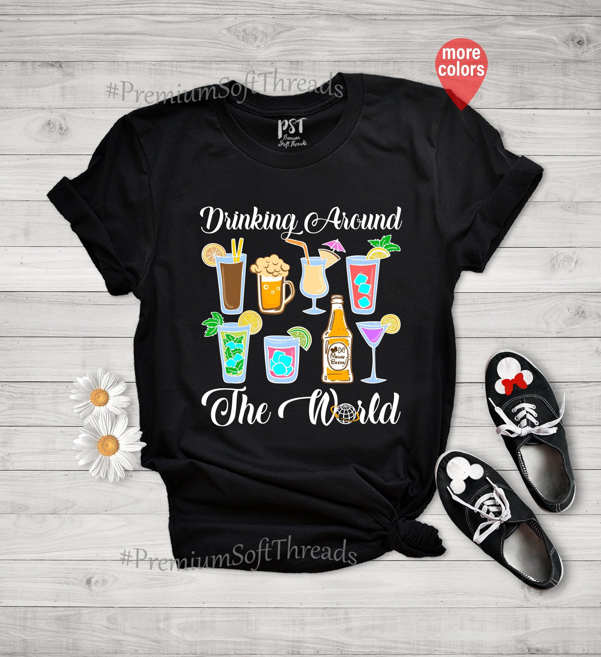 Discover Drinking Around the World, Essen und Wein T-Shirt