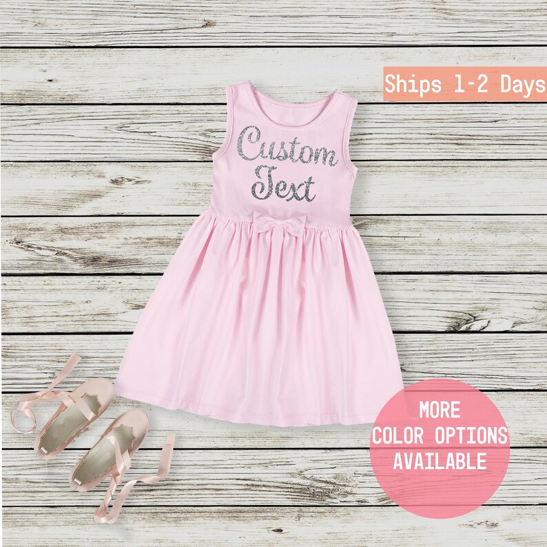 Custom Dress Toddler Dress Custom Girl Dress Personalized Etsy