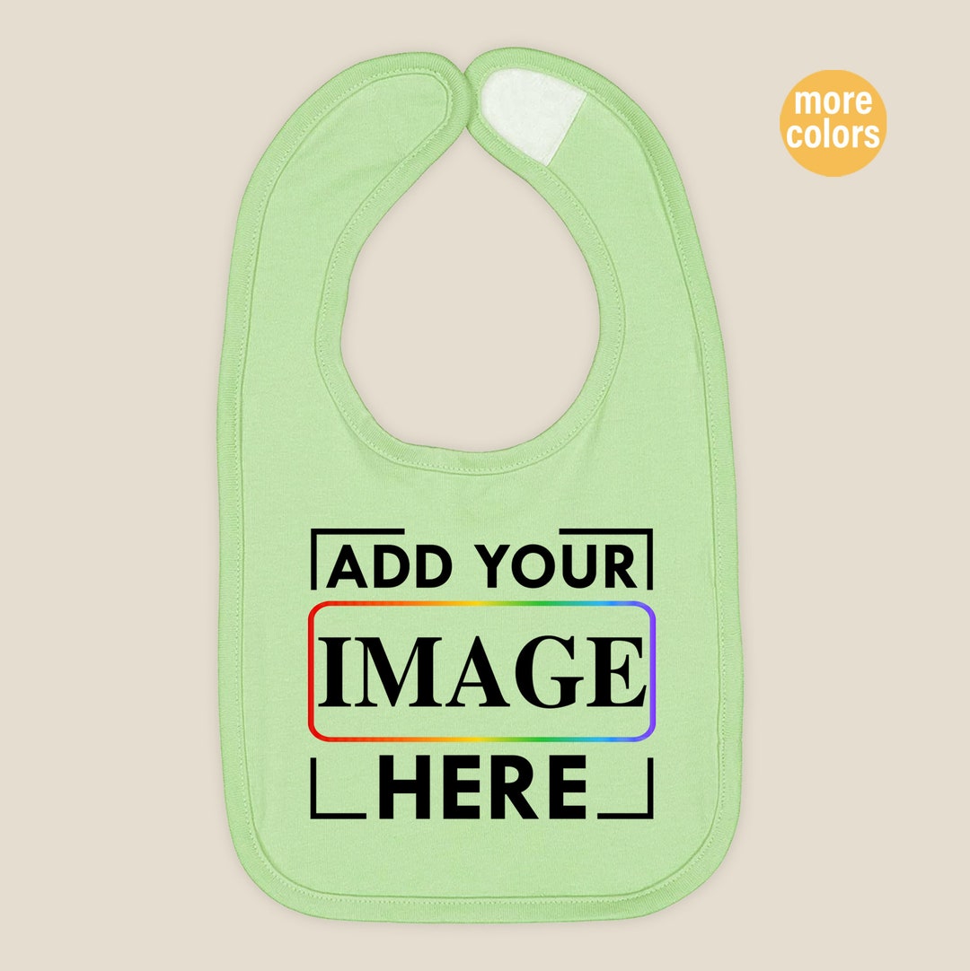 Custom Baby Jersey Bib, Personalized Baby Premium Jersey Bib, Baby