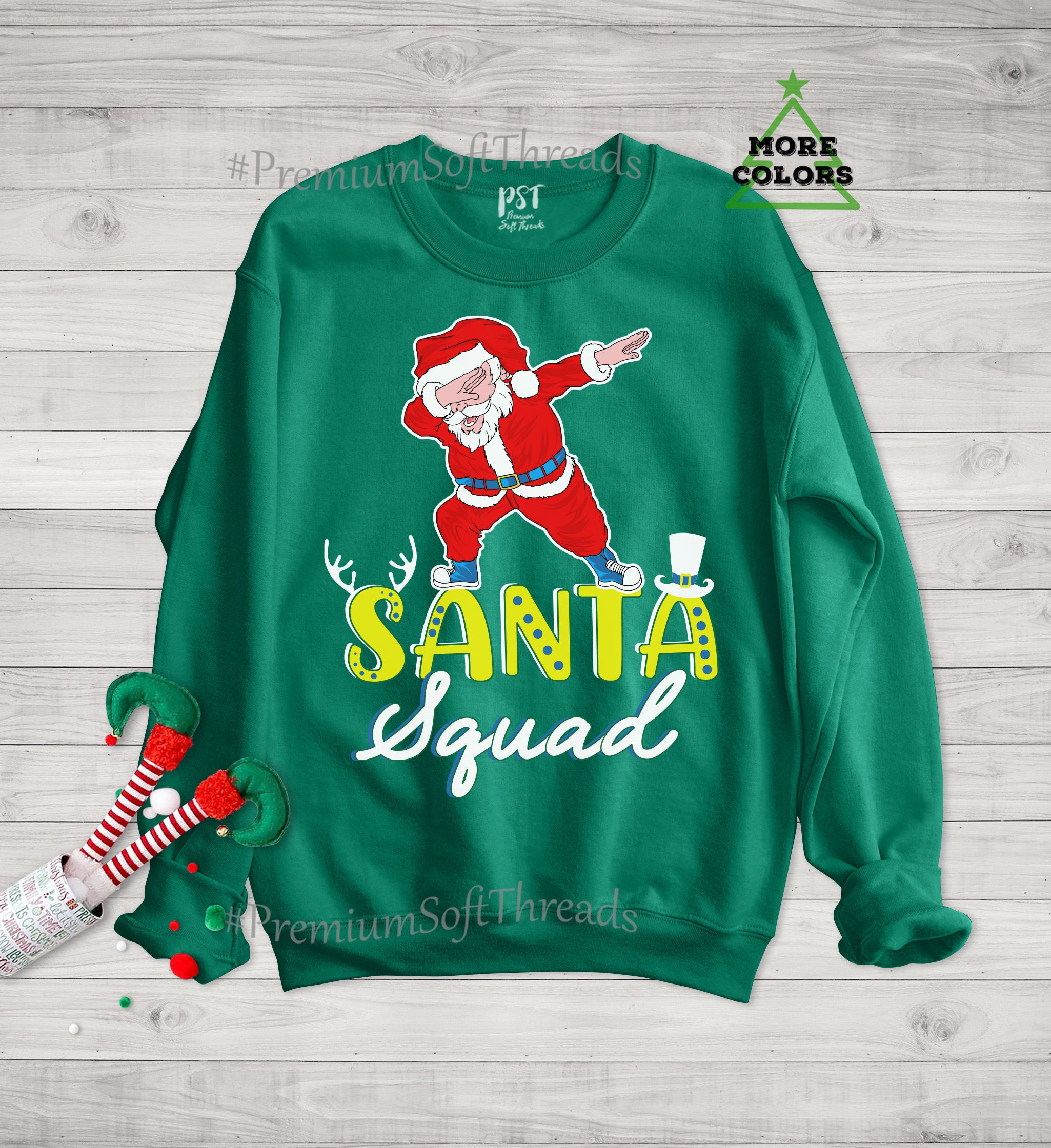 Santa Claus Sweatshirt Santa Squad 