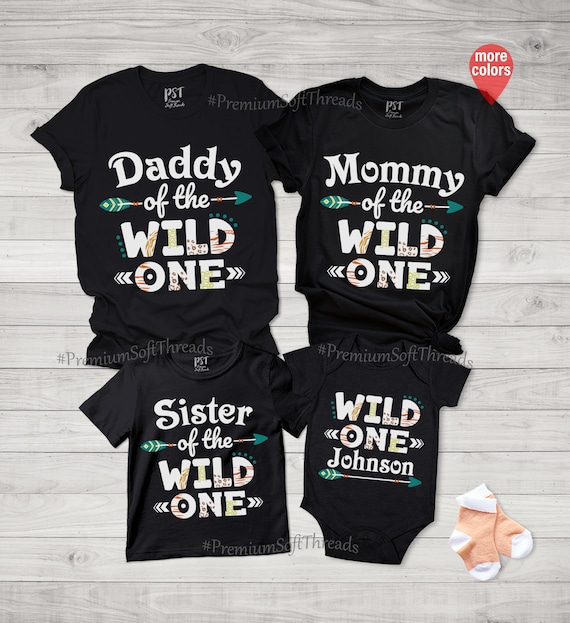 Wild One Birthday Shirt, 1st Birthday Shirt, Family Wild One Shirt, Mommy  of the Wild One, Daddy of the Wild One, Matching Wild One Shirt 