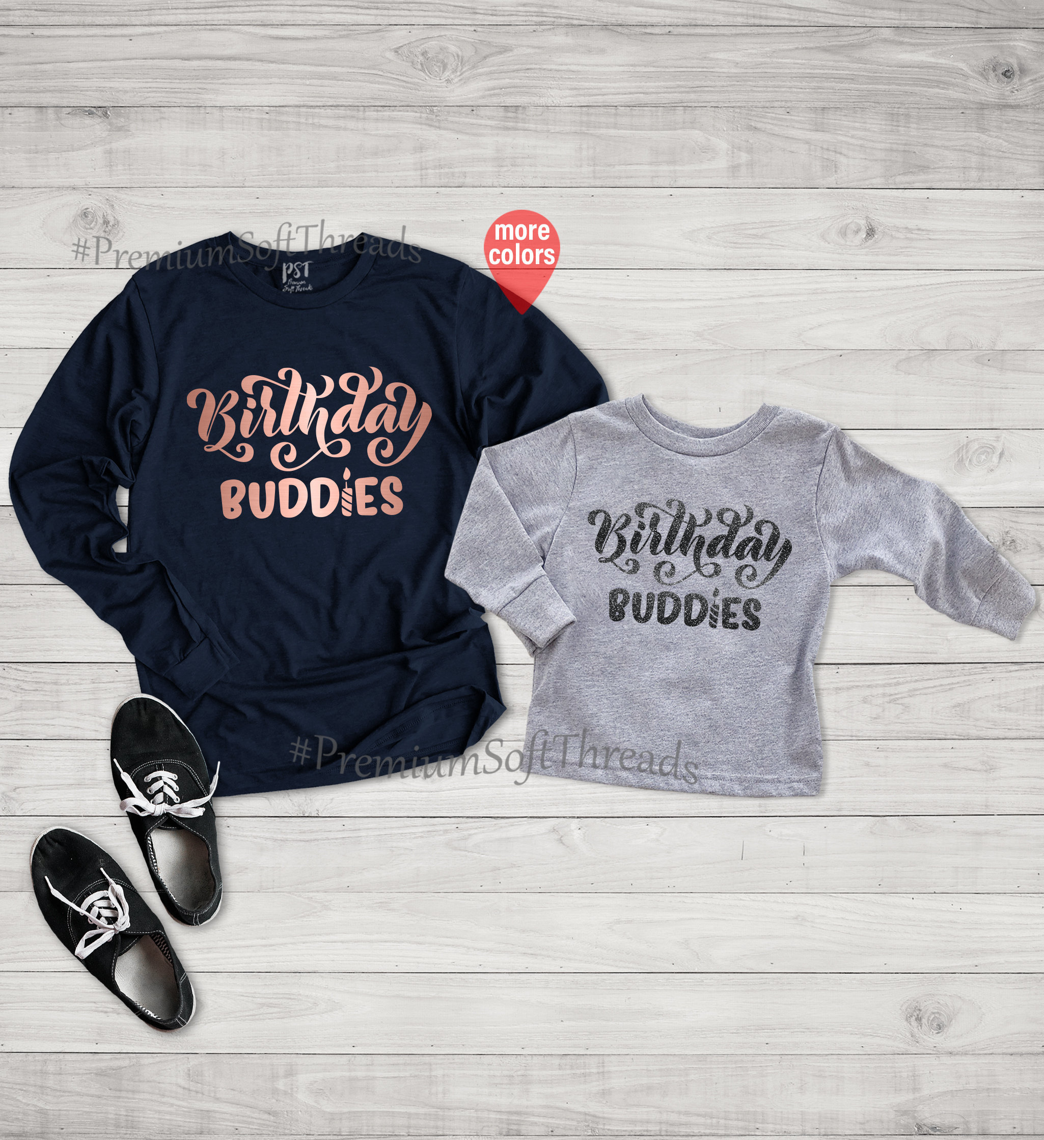 mother daughter matching birthday shirts