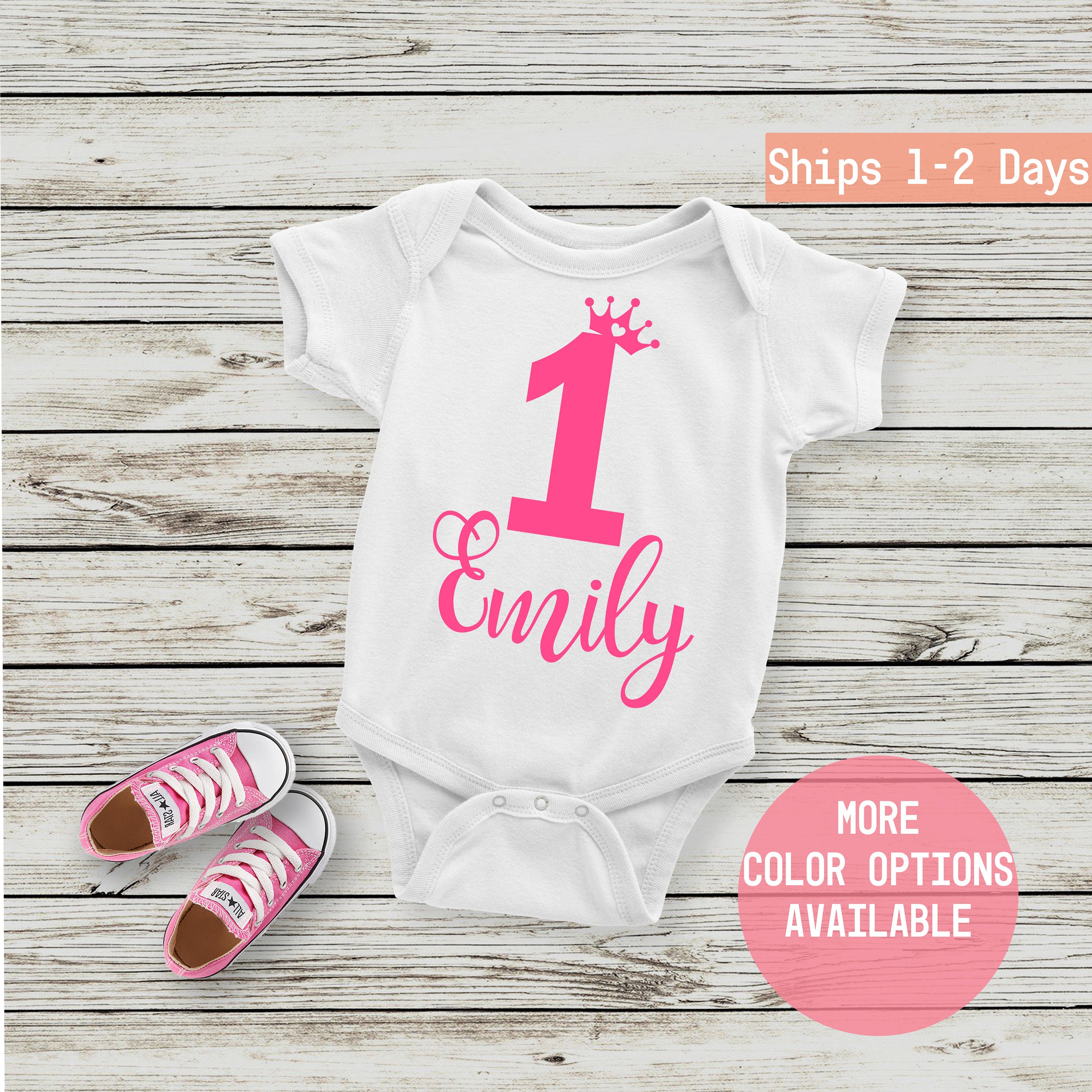 1st birthday onesies for baby girl