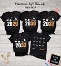 Class of 2031 Shirt, Grow With Me Hand Print Tee, Class of 2030. 2032 Shirt, Personalized Name Graduation Gift, First Day of School