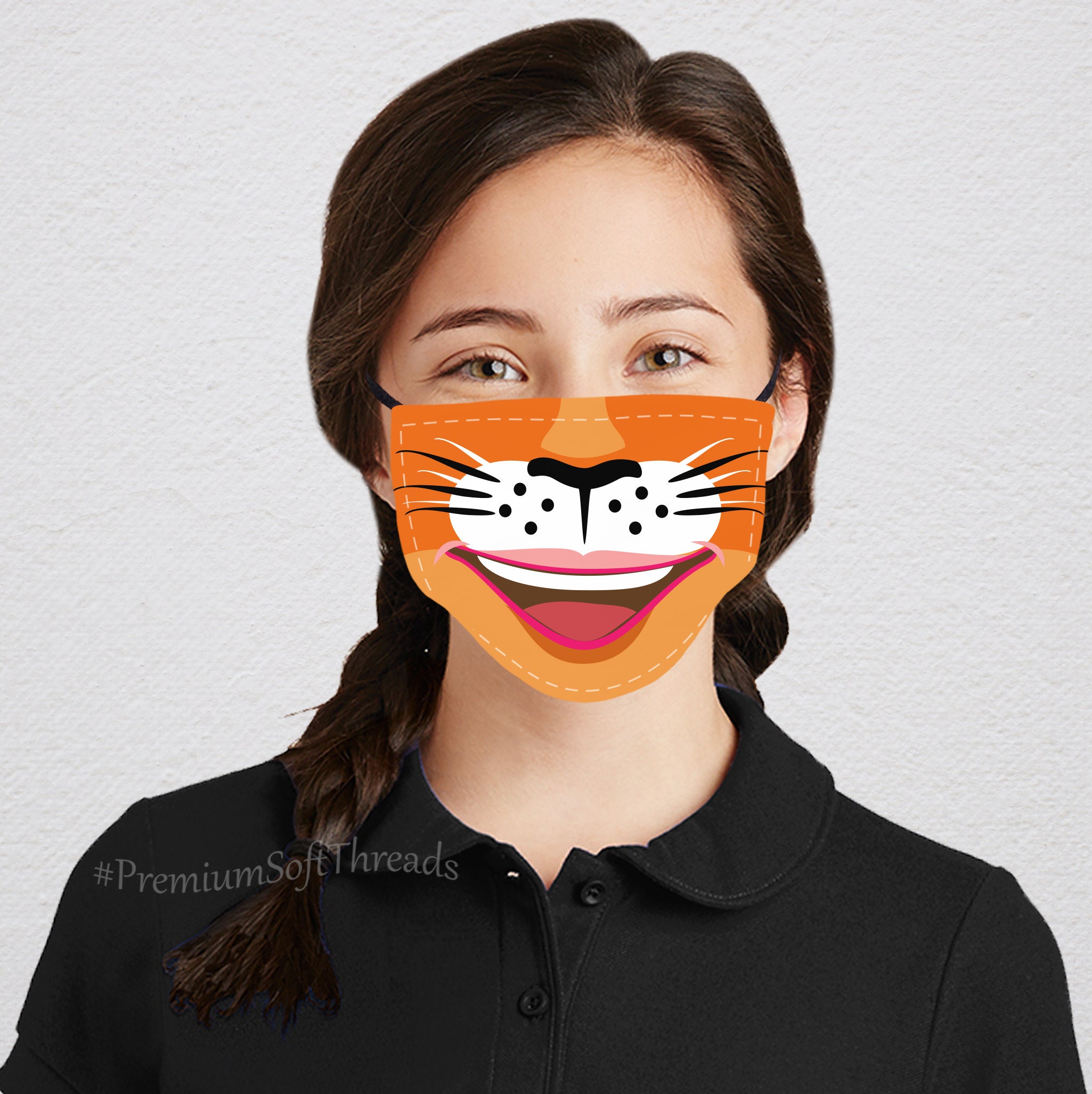 Cat Face Mask Funny Animal Mask Adjustable Mask Animal Etsy