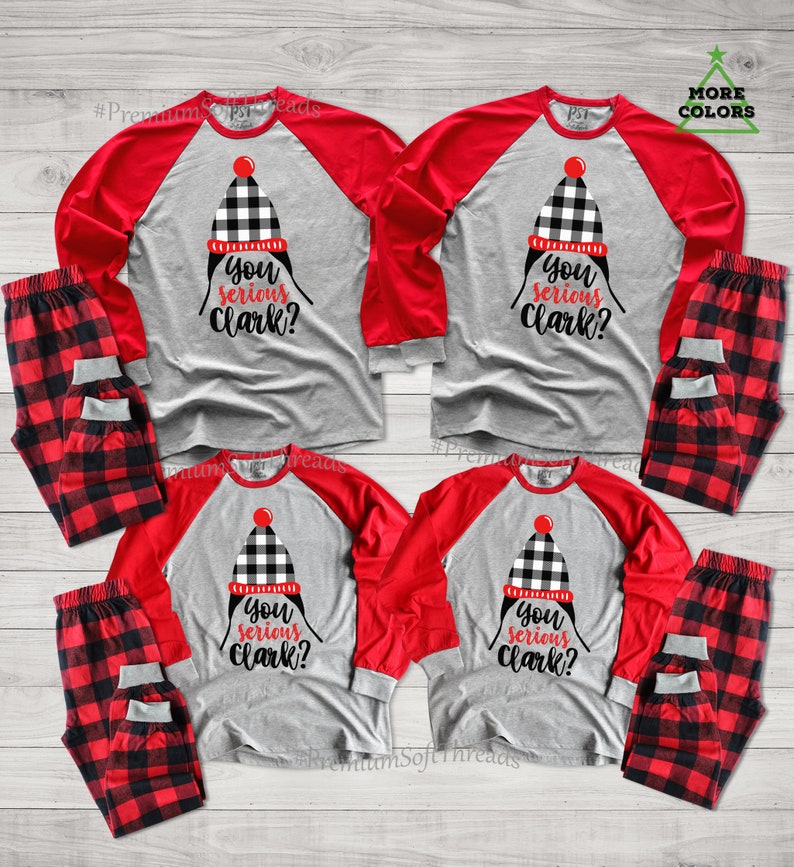 Matching Family Christmas Pajamas You Serious Clark Pajamas  Etsy