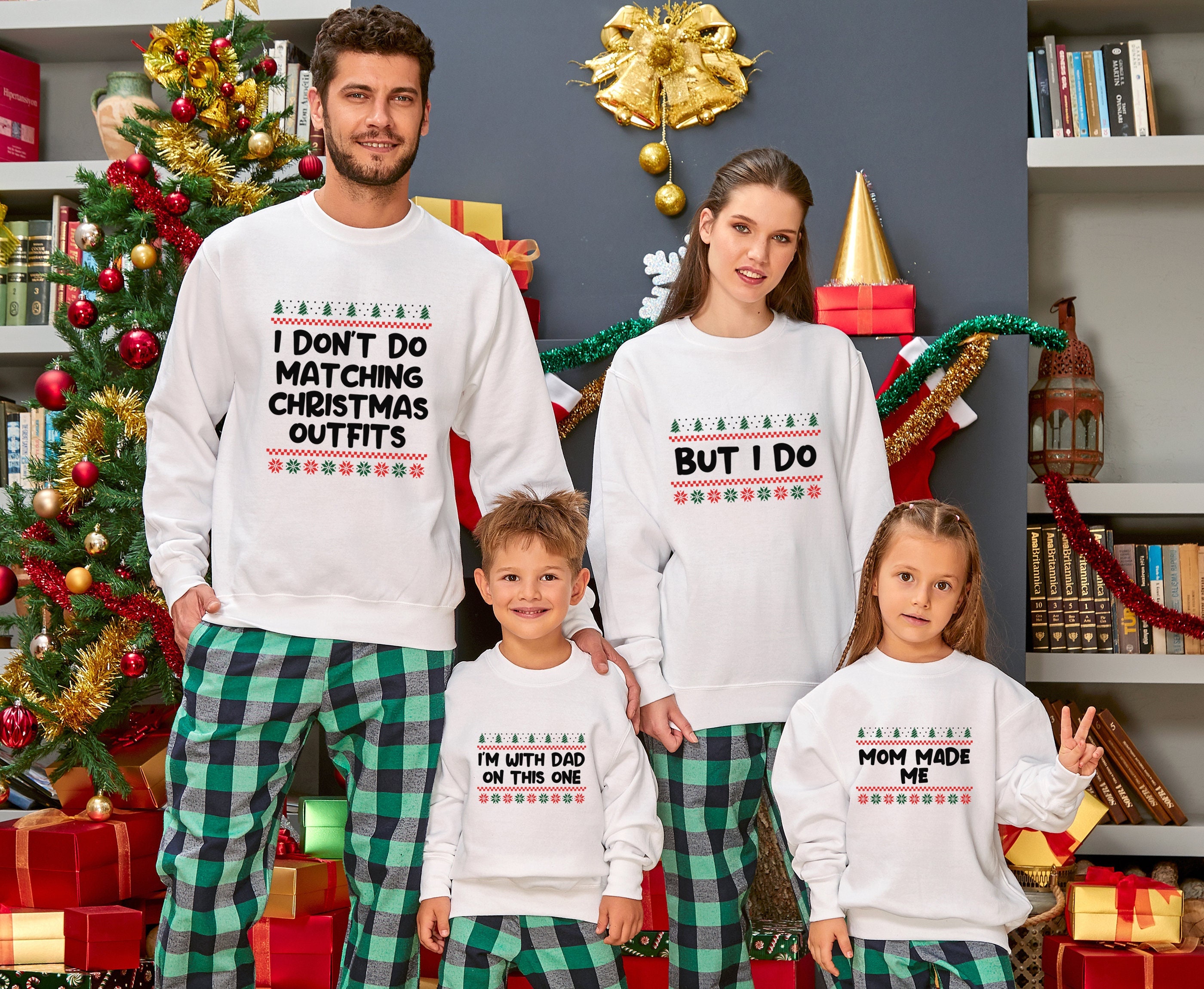 I Don't Do Matching Christmas Sweatshirt Matching Family - Etsy 日本