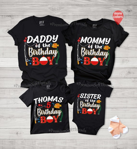 Fishing Family Shirts, Boy Birthday Shirt, Matching Family