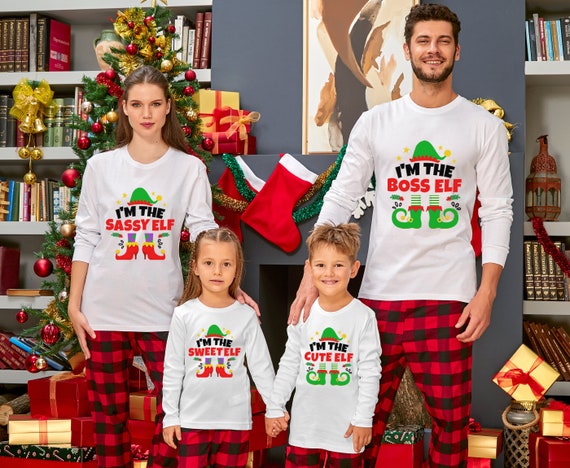 BORN Matching Family Group Christmas I'm The Bossy Elf Throw Pillow 16x16 Multicolor BORN Matching Family Group Christmas I'm The Bossy Elf Throw Pillow 16x16 Multicolor