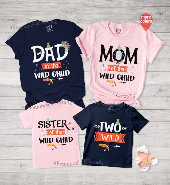 Two Wild Birthday Girl Boy Shirt 2nd 