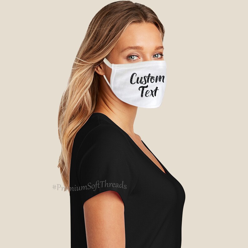 Custom Face Mask Add Your Text design Your Own Mask Face Etsy