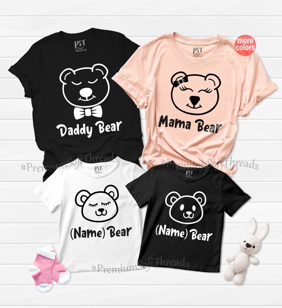mama bear papa bear baby bear shirts