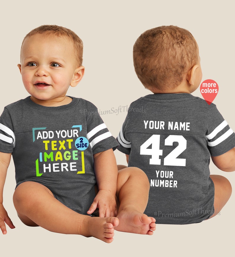 Baby Football Jersey Baby Baseball Jersey Custom Baseball Etsy
