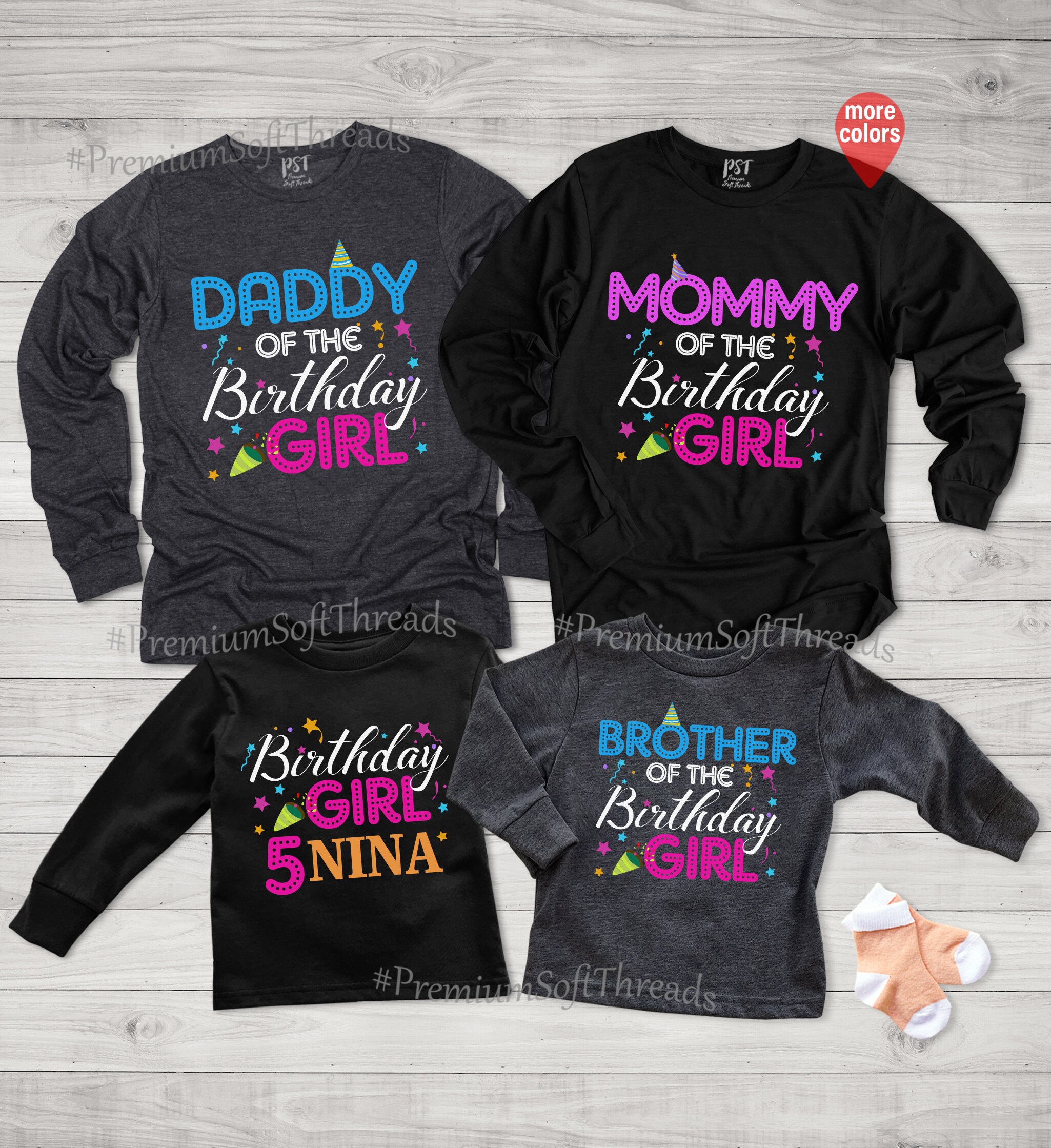 Birthday Girl Long Sleeve Shirts Birthday Shirts for Etsy