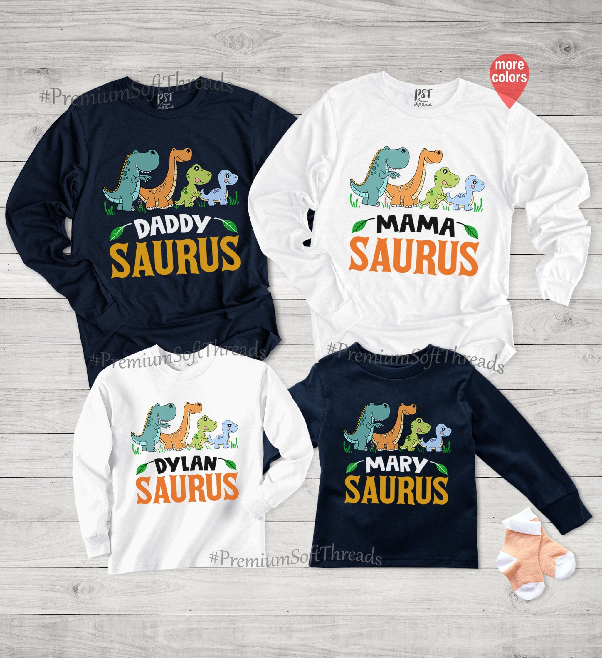 dinosaur birthday shirt family
