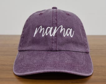 Custom Embroidered Mama Hat, Mama Baseball Cap, Mom Hat, Mother's Day Gift, New Mom Hat, Mom Birthday, Mommy Daddy Hat, Pregnancy Reveal