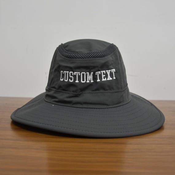 Black Ventilated Wide-Brim Hat for Sun Protection Fewfanhot Wide Brim Sun Hat for Men Women, UPF50+ UV  main image 4