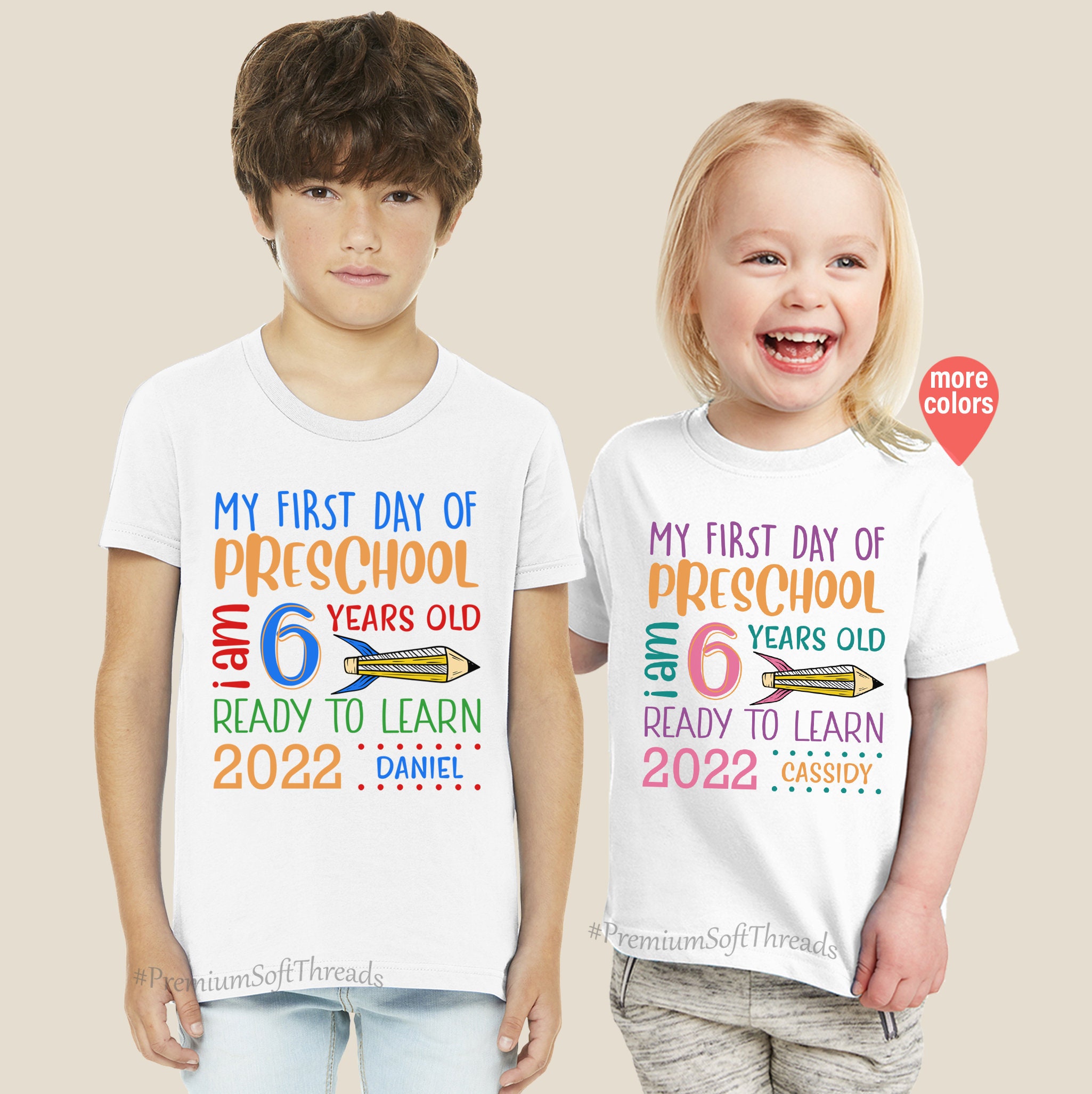 first day of preschool shirt boy