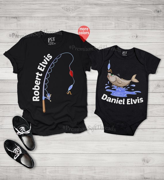 Fishing Dad and Son Shirt, Matching Daddy and Me Shirt, Father's Day Gift,  Daddy and Me Outfits, Fish and Fishing Pole, Daddy and Me Fish -  Norway