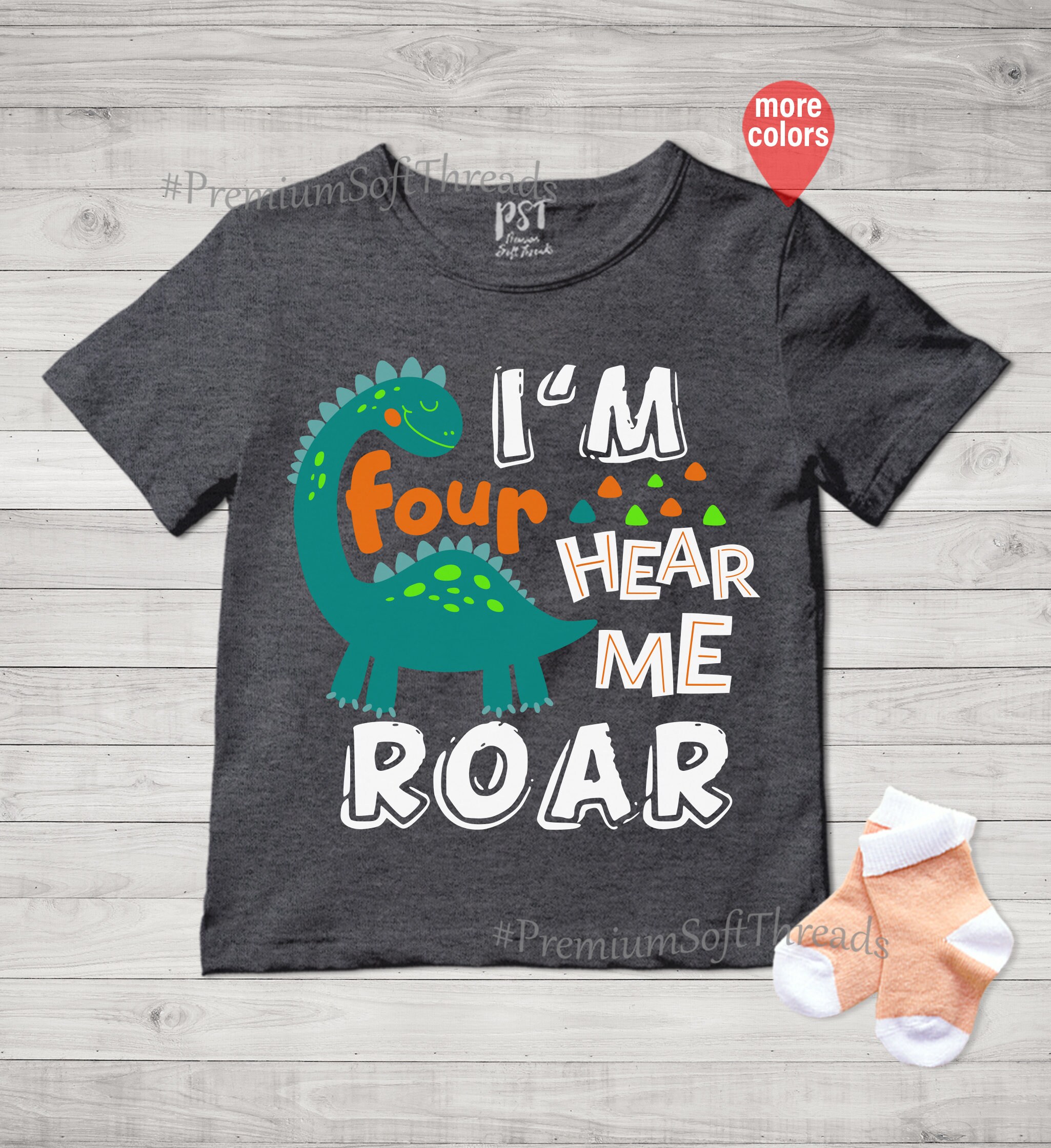 I'm Four Hear Me Roar Shirt I'm Four 