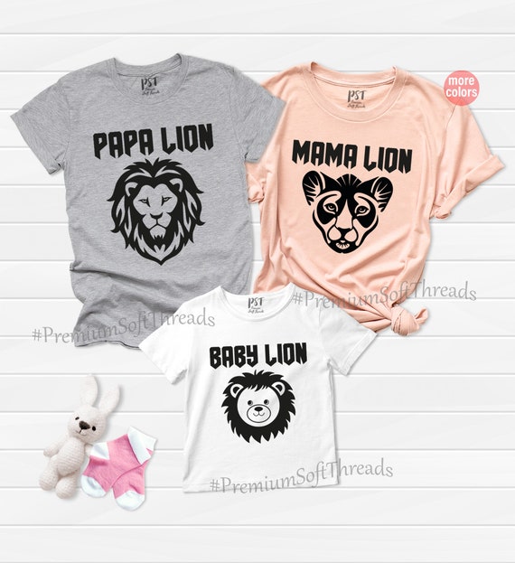 Baby Lion Family Matching Shirts Daddy 