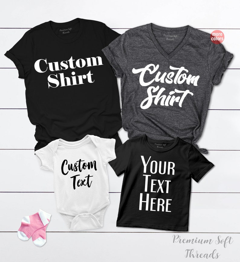 Custom Shirt Custom Shirts Custom Tshirt Personalized Etsy