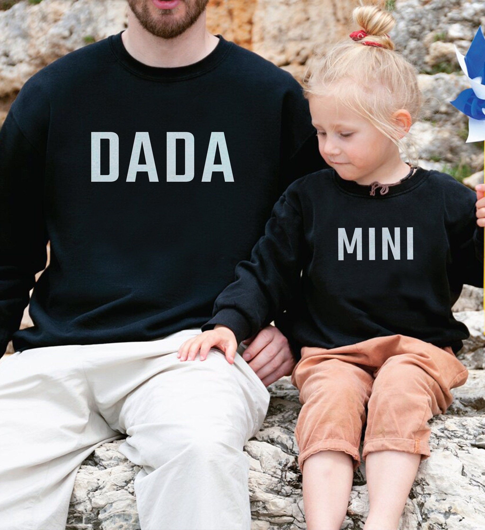 Matching Dada and Mini Sweatshirt Daddy and Me Sweatshirt - Etsy