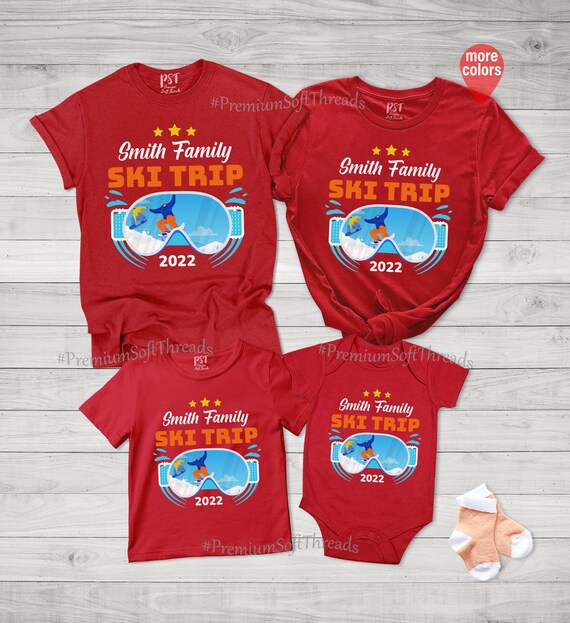Family Ski Trip Shirt Personalized Family Vacation Shirt Custom