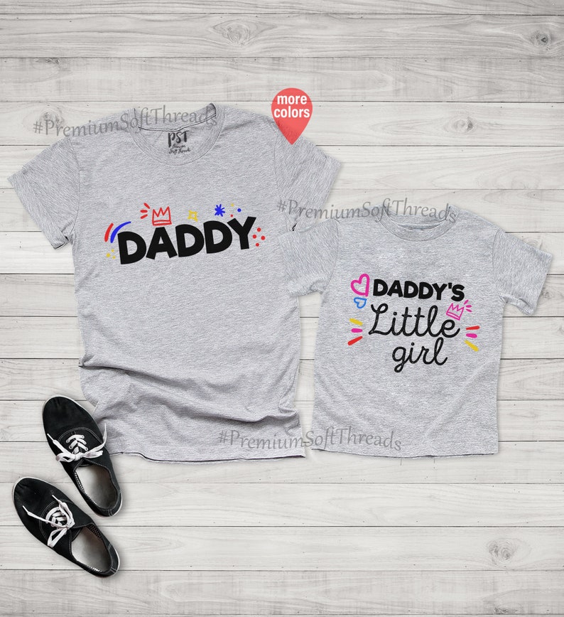 Daddys Girl Shirt Daddys Little Girl Shirt Matching Dad and | Etsy