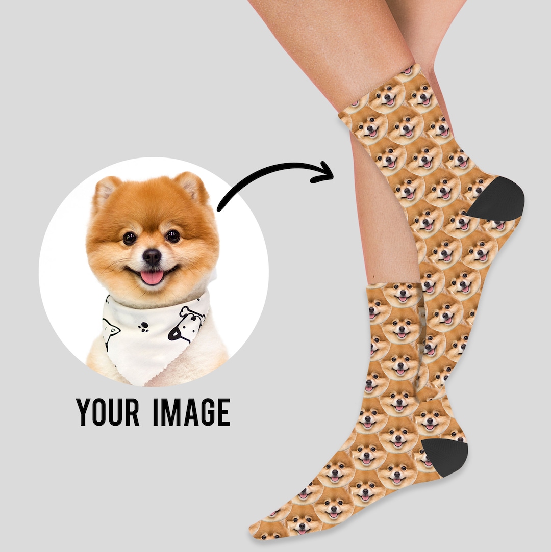 Custom Dog Socks, Custom Dog Pictures Socks, Custom Pictures Sock, Personalized Dog Sock, Custom ...