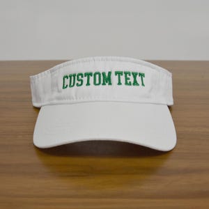 Custom Visor, Personalized Embroidered Hat, Custom Text, Womens Visor, Visors for Men, Add Your Text, Custom Monogrammed Hat VC500