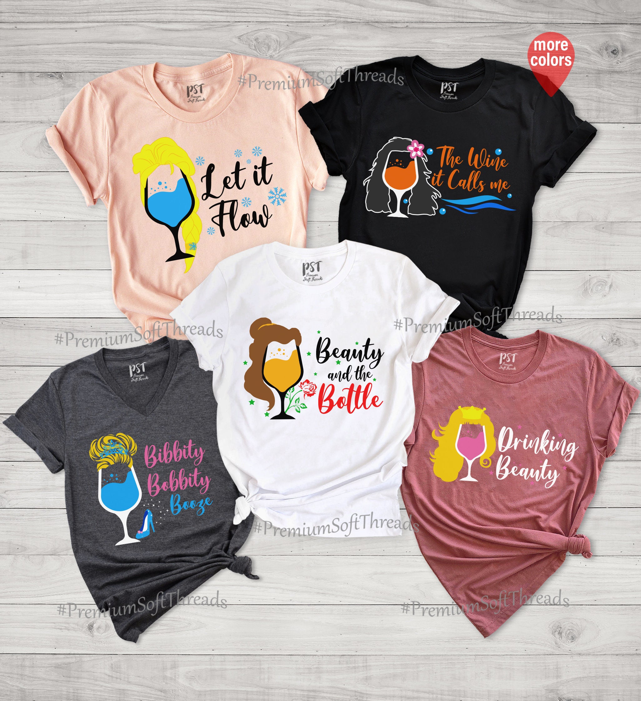 Disney princess sales drinking shirts