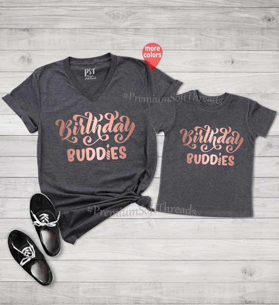 matching birthday shirts for mom and daughter