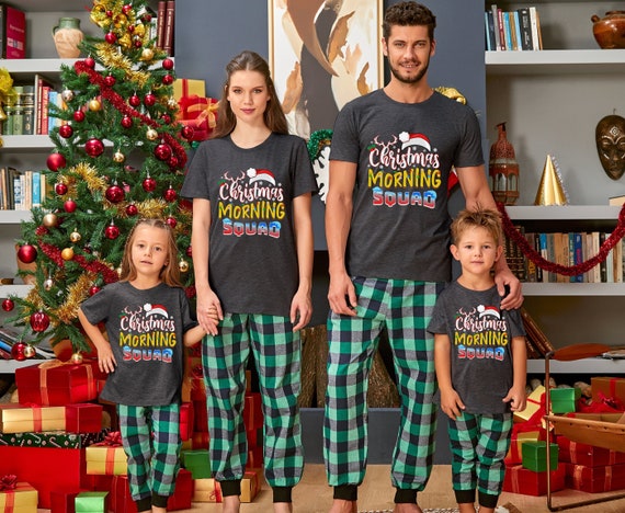 Holiday squad pajamas sale