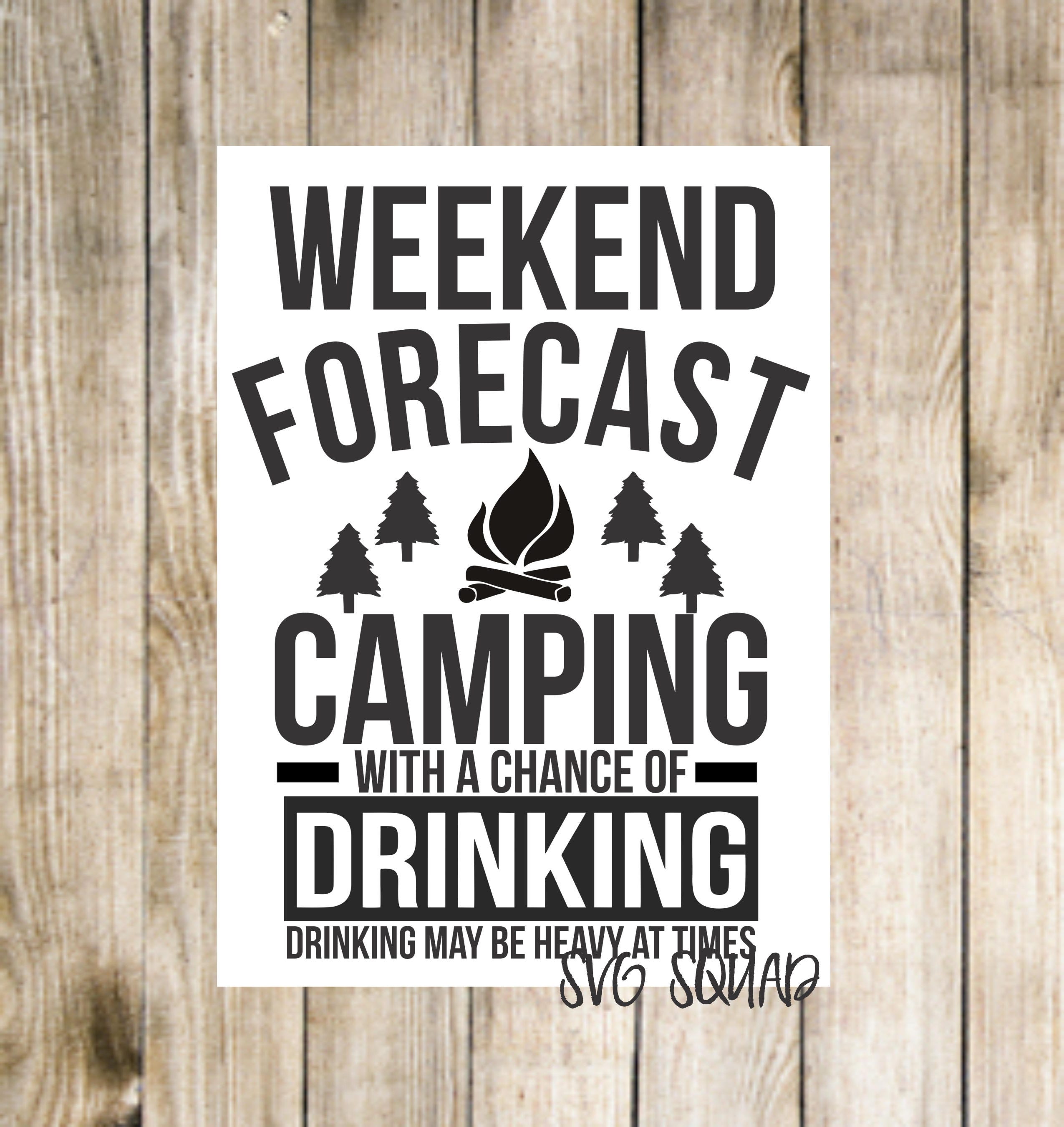 Download camping with a chance of drinking svg | Etsy